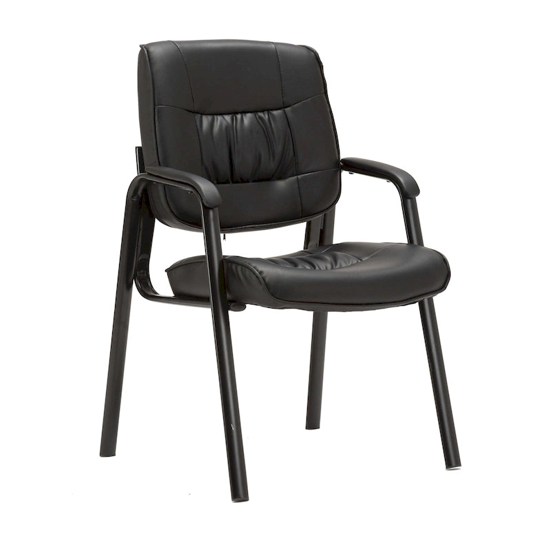 BTExpert Premium Leather Office Executive Waiting Room Guest/Reception Side Conference Chair