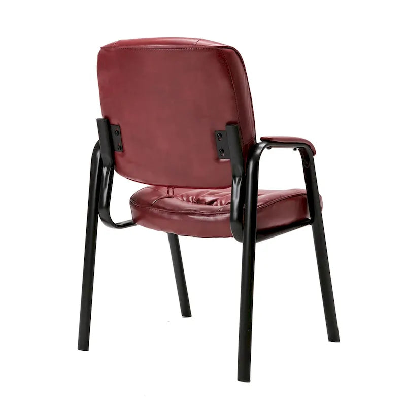 BTExpert Premium Leather Office Executive Waiting Room Guest/Reception Side Conference Chair