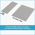 0.75 Vertical Standard Mattress Support Wooden Slats with Cover.