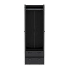 TUHOME St Monans Armoire with French Doors and 2 Drawers - N/A