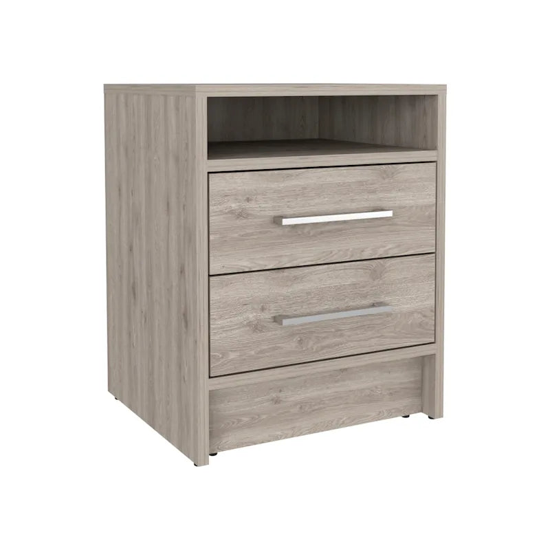 Modern 2-Drawer Nightstand End Table