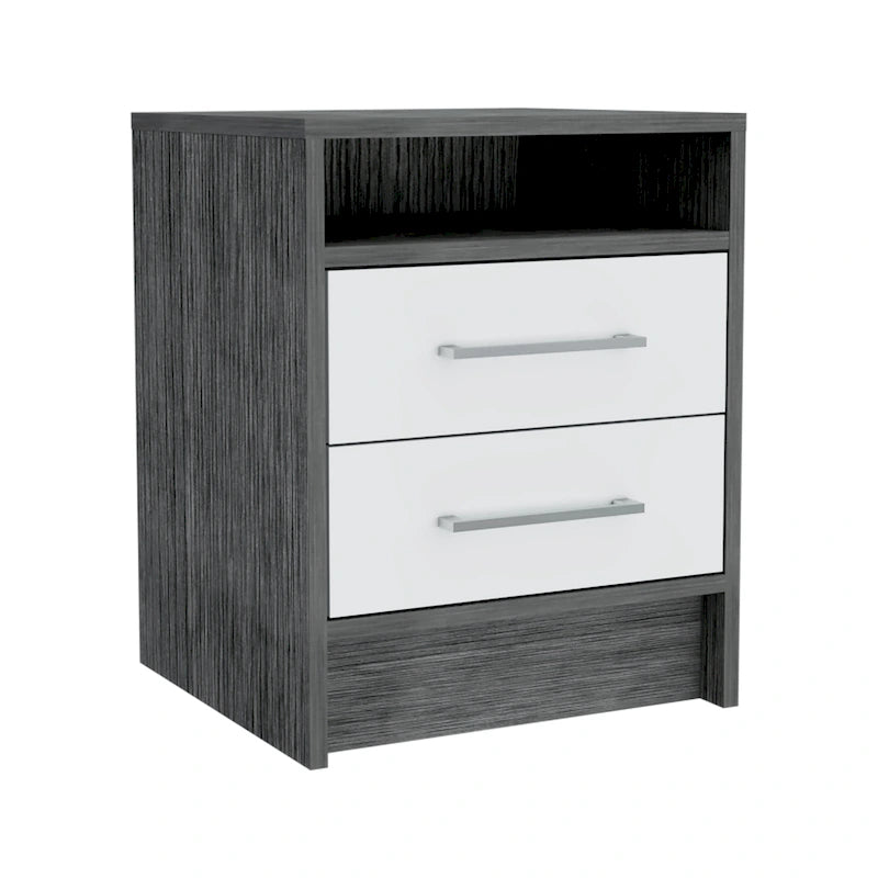 Modern 2-Drawer Nightstand End Table