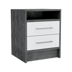 Modern 2-Drawer Nightstand End Table
