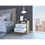 Modern 2-Drawer Nightstand End Table
