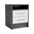 Modern 2-Drawer Nightstand End Table