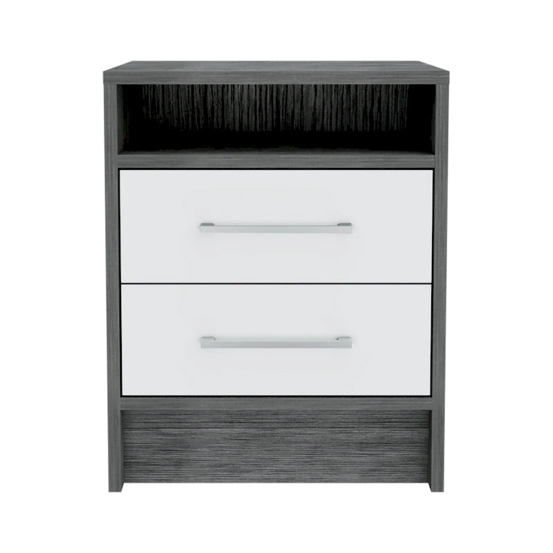Modern 2-Drawer Nightstand End Table