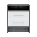 Modern 2-Drawer Nightstand End Table