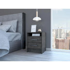 Modern 2-Drawer Nightstand End Table