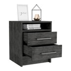 Modern 2-Drawer Nightstand End Table