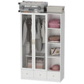 Multi-Unit Wardrobe Versatile Storage Solutions Armoires Cabinet White