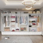 Multi-Unit Wardrobe Versatile Storage Solutions Armoires Cabinet White