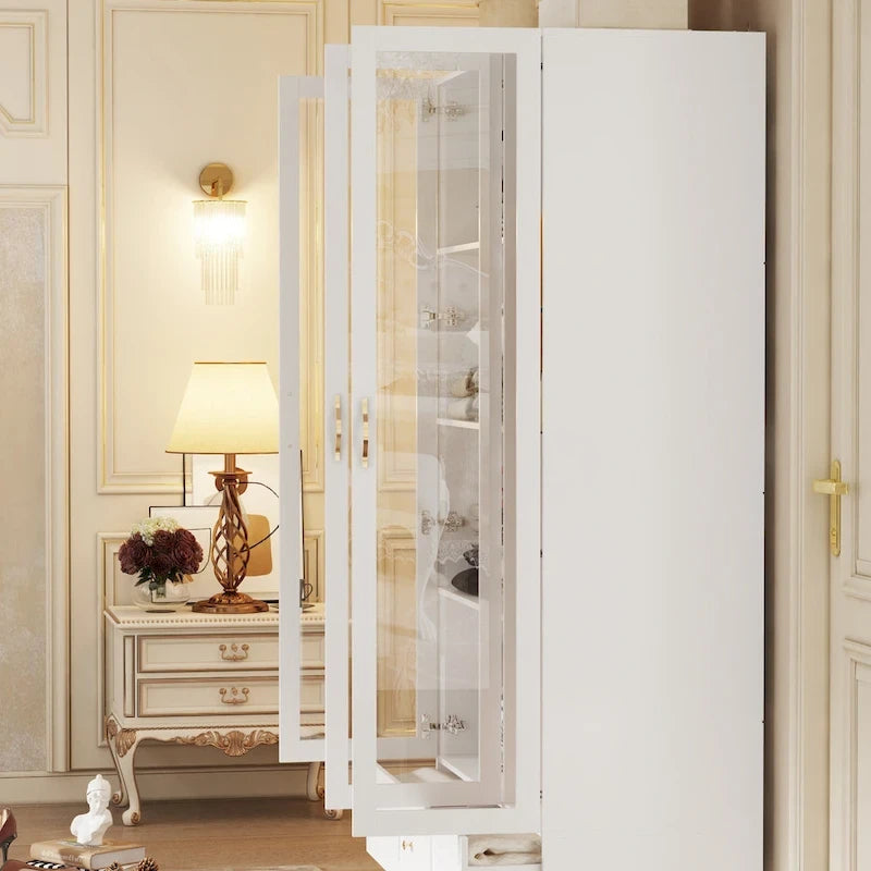 Multi-Unit Wardrobe Versatile Storage Solutions Armoires Cabinet White