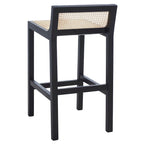 SAFAVIEH Carry Low Back Cane Counter Stool - 16 W x 19 D x 31 H - 16Wx19Dx31H