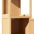 Freestanding Floor Bamboo Storage Cabinet Multifunctional Bathroom Cabinet