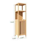 Freestanding Floor Bamboo Storage Cabinet Multifunctional Bathroom Cabinet