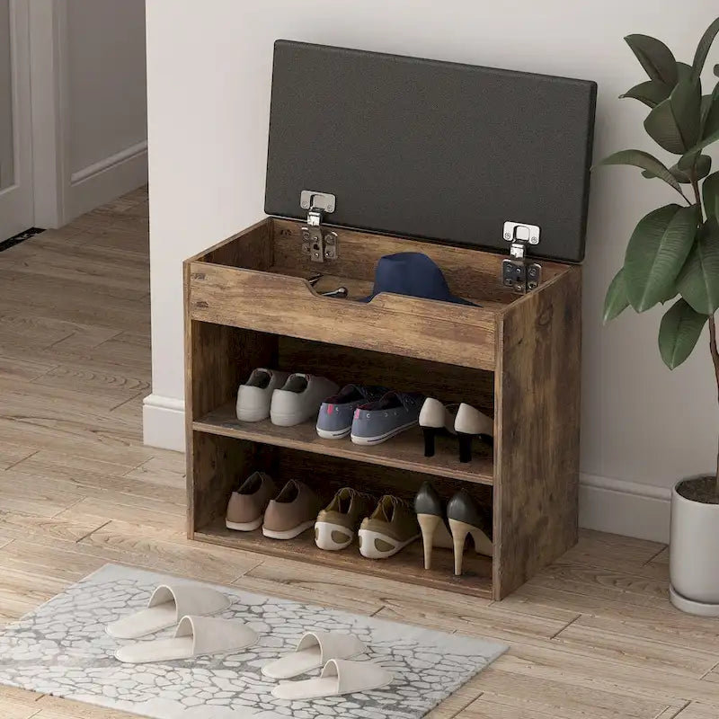 Shoe Storage Bench Rack with Seat