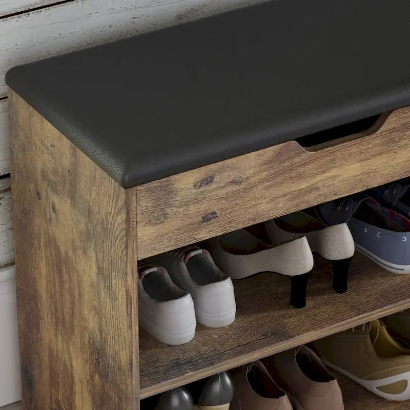 Shoe Storage Bench Rack with Seat