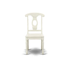 East West Furniture Dining Set- a Rectangle Dining Table and Kitchen Chairs, Linen White (Pieces Option)