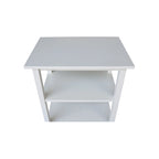 Solid Wood Microwave Kitchen Cart with Storage Shelf