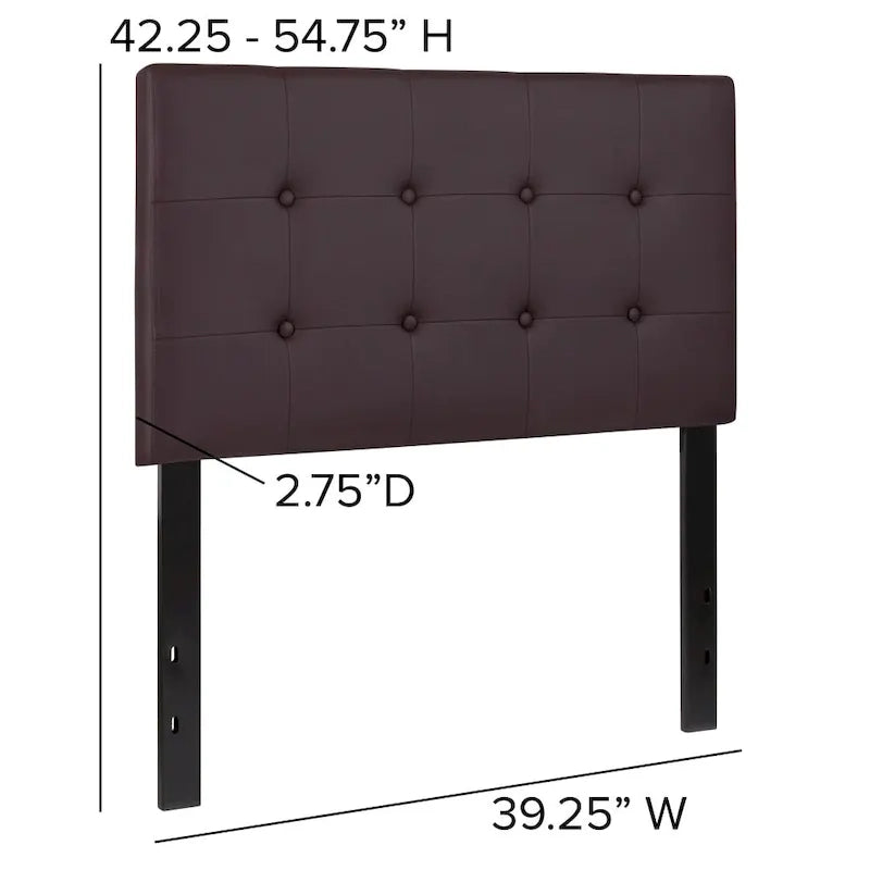 Button Tufted Upholstered Headboard