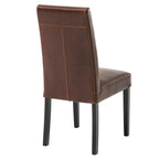 Bicast Leather Dining Chair, Set of 2