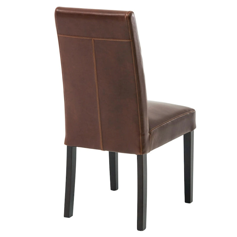 Bicast Leather Dining Chair, Set of 2