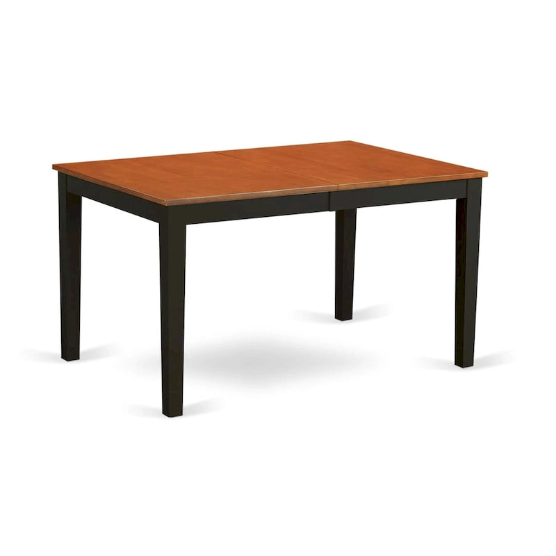 East West Furniture Dining Table Set Contains a Rectangle Kitchen Table and Dining Chairs with a Bench (Finish Color Options)