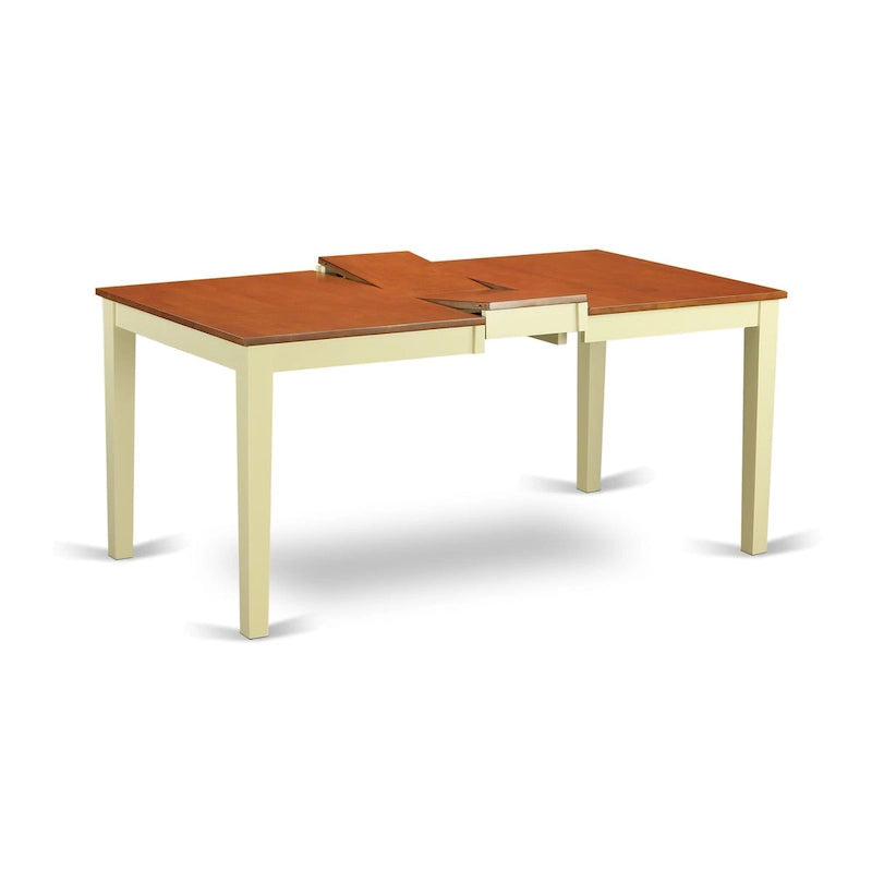 East West Furniture Dining Table Set Contains a Rectangle Kitchen Table and Dining Chairs with a Bench (Finish Color Options)