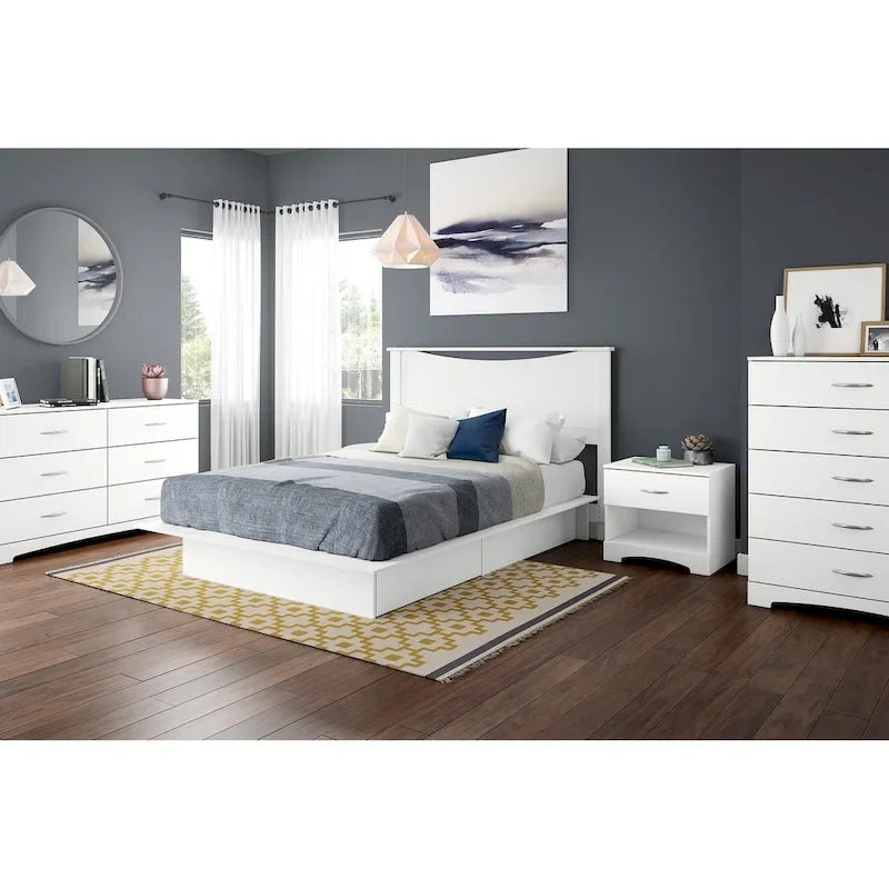 South Shore Step One European Queen Headboard