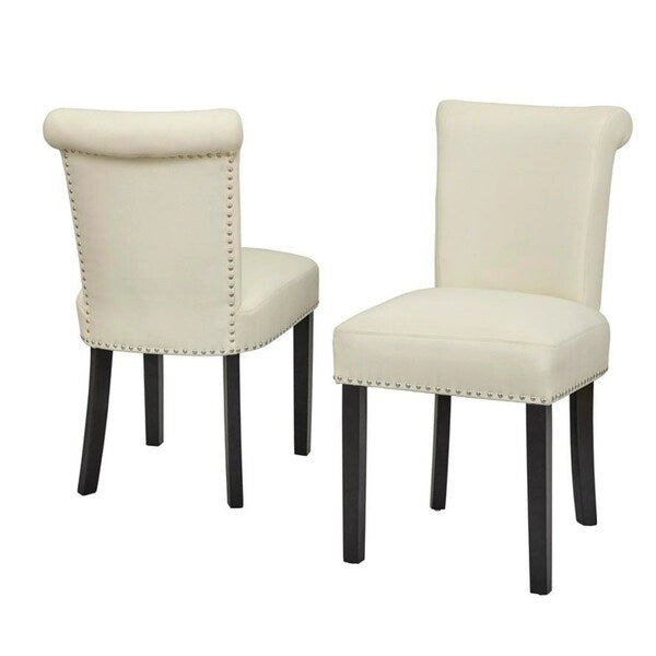 Nailhead Parsons Dining Chair, Set of 2