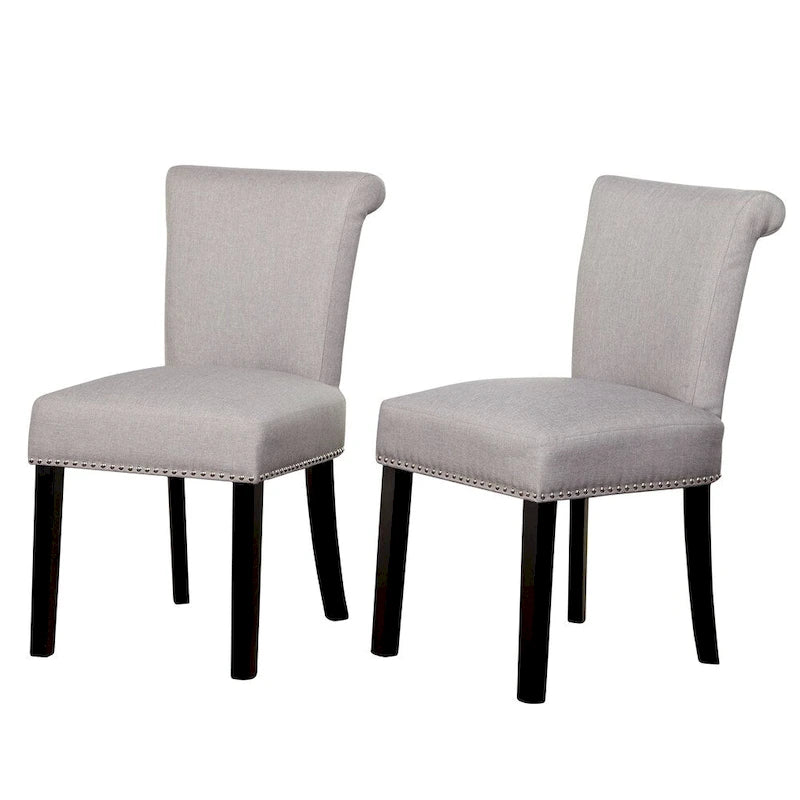 Nailhead Parsons Dining Chair, Set of 2