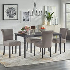 Nailhead Parsons Dining Chair, Set of 2