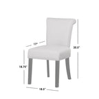 Nailhead Parsons Dining Chair, Set of 2