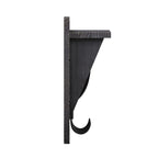 Wall Mounted Storage Rack with Upper Shelf and Storage Hooks