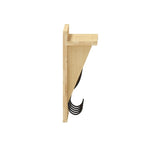 Wall Mounted Storage Rack with Upper Shelf and Storage Hooks