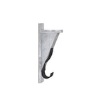 Wall Mounted Storage Rack with Upper Shelf and Storage Hooks