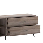 TV Stand for up to TV's with Adjustable Shelf and Storage Drawers