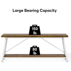 Industrial Wood Console Sofa Table for Entryway Hallway