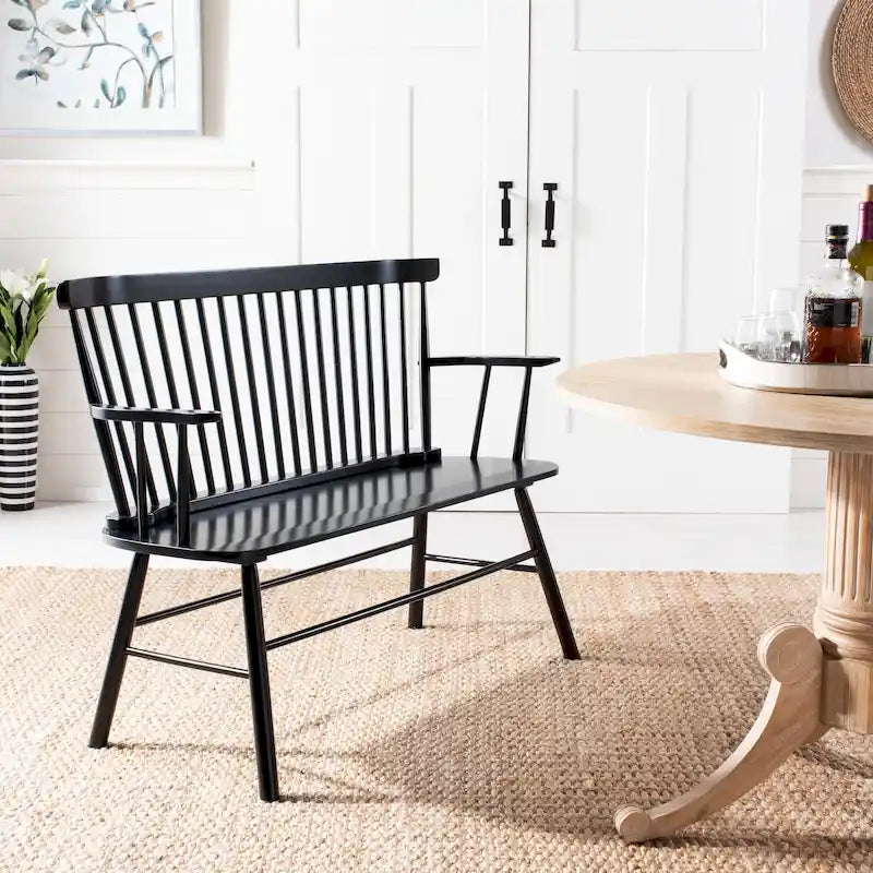 Spindleback Settee – Farmhouse Style Accent Bench