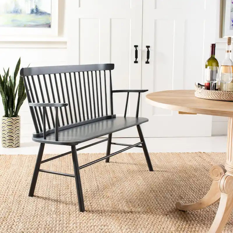 Spindleback Settee – Farmhouse Style Accent Bench