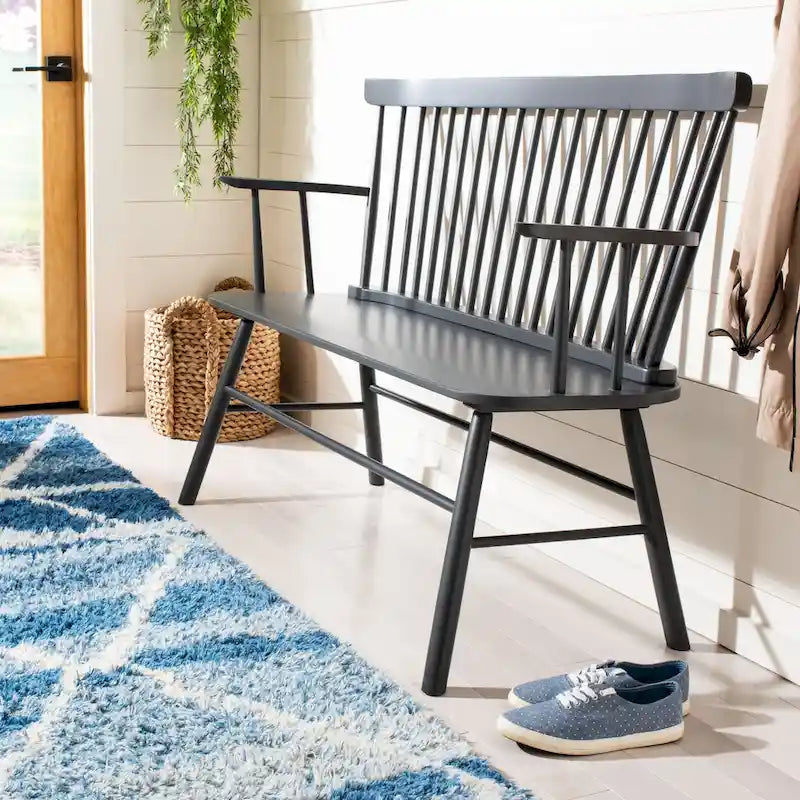 Spindleback Settee – Farmhouse Style Accent Bench