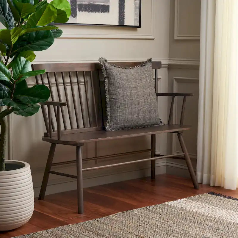 Spindleback Settee – Farmhouse Style Accent Bench