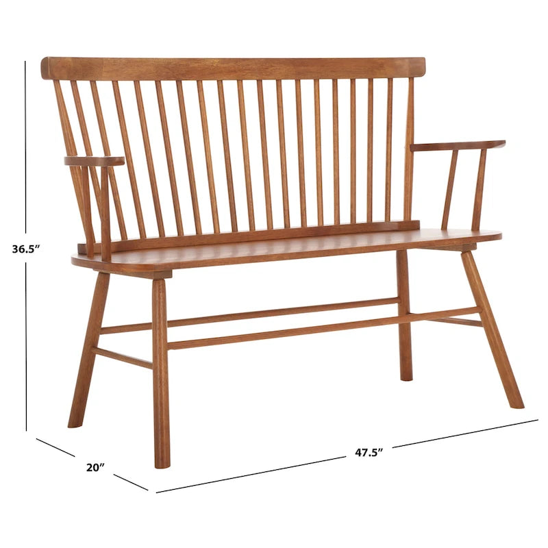 Spindleback Settee – Farmhouse Style Accent Bench
