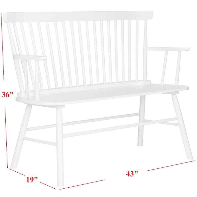 Spindleback Settee – Farmhouse Style Accent Bench