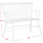 Spindleback Settee – Farmhouse Style Accent Bench