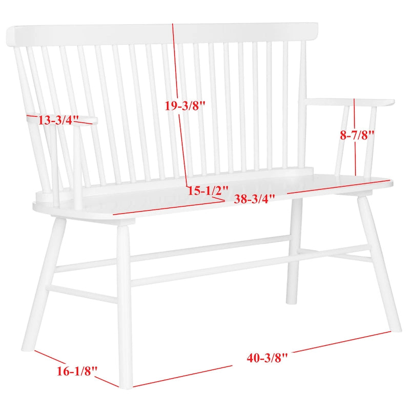 Spindleback Settee – Farmhouse Style Accent Bench