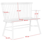 Spindleback Settee – Farmhouse Style Accent Bench