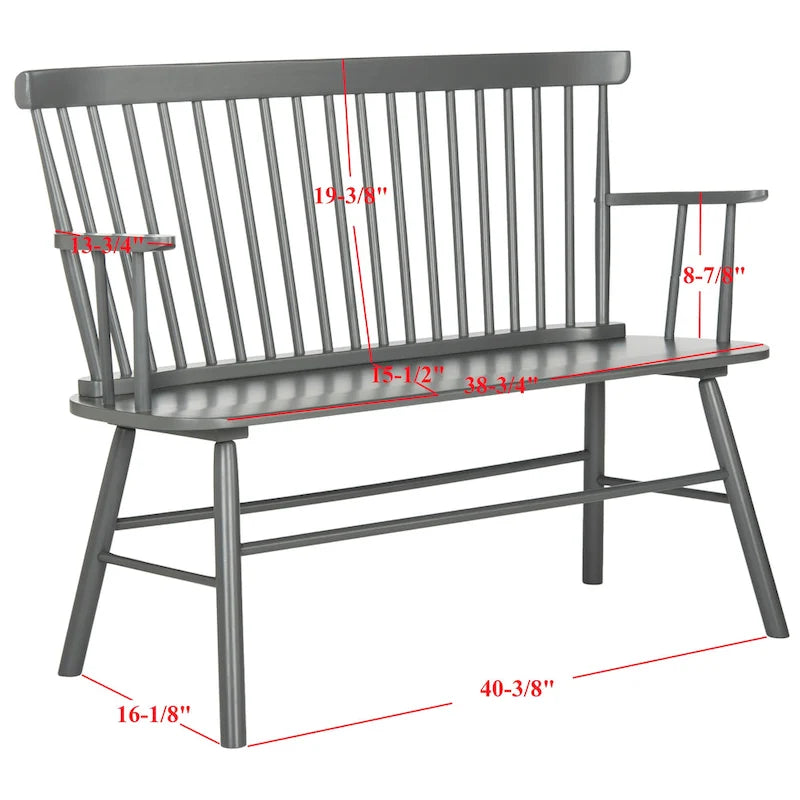 Spindleback Settee – Farmhouse Style Accent Bench