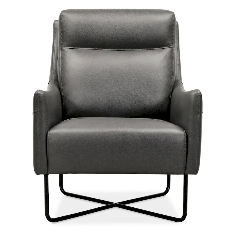 Hooker Furniture Efron 28 Wide Contemporary Semi-Aniline Leather