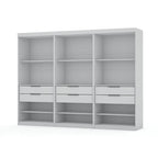 Mulberry Open 3 Sectional Modem Wardrobe Closet with 6 Drawers